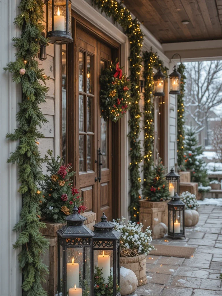 25 Outdoor Christmas Decorating Ideas for a Cozy Seasonal Look 24 23. Rustic Outdoor Christmas Decorations