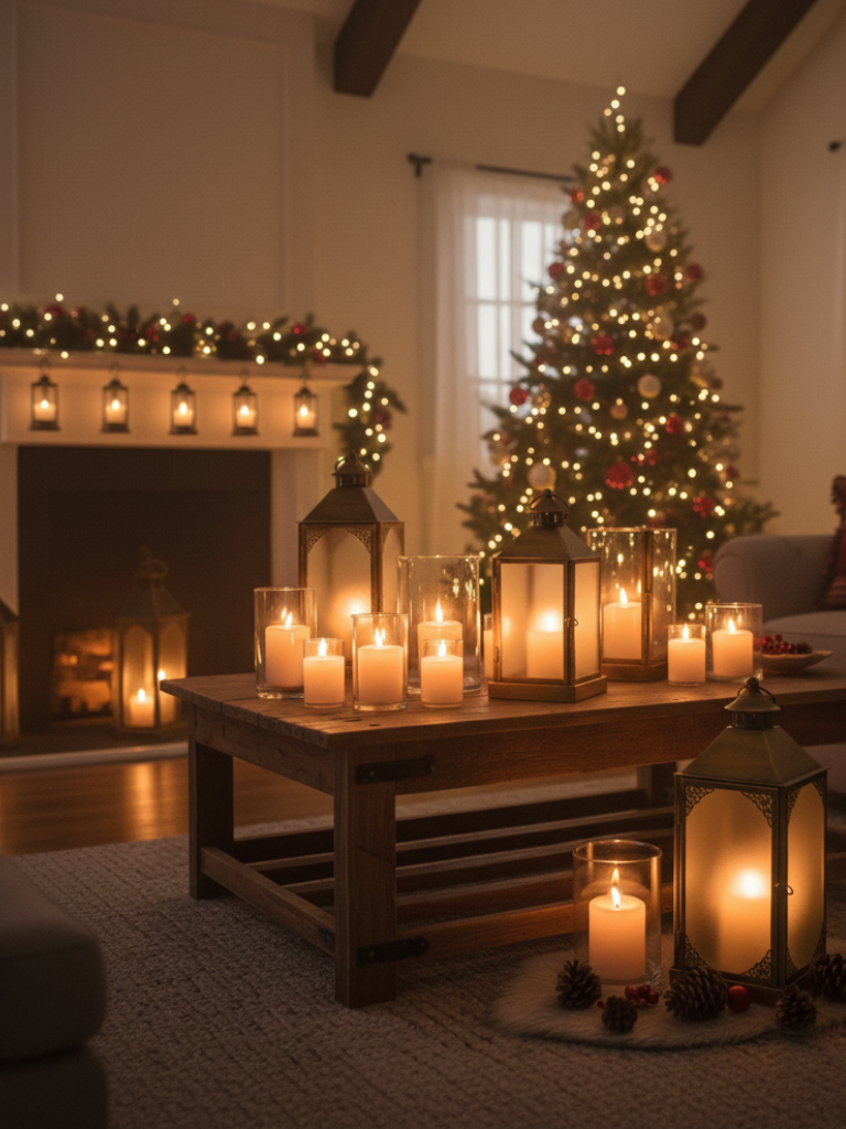 24.Candle Lantern Decor for Christmas Rooms 1
