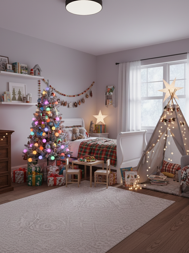 26.Kids Christmas Room Decor Ideas