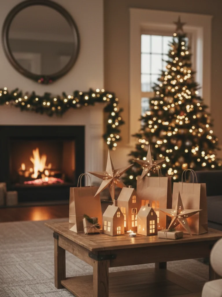 28. DIY Christmas Decor Using Paper Bags