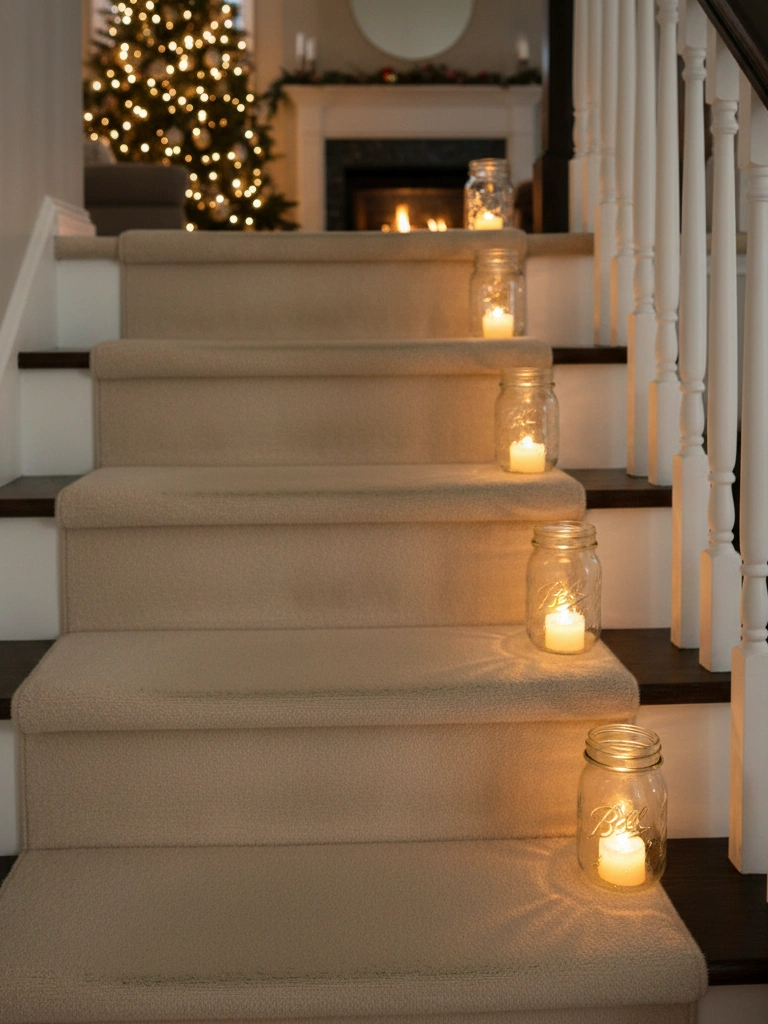 29. Mason Jar Lanterns with Tea Lights