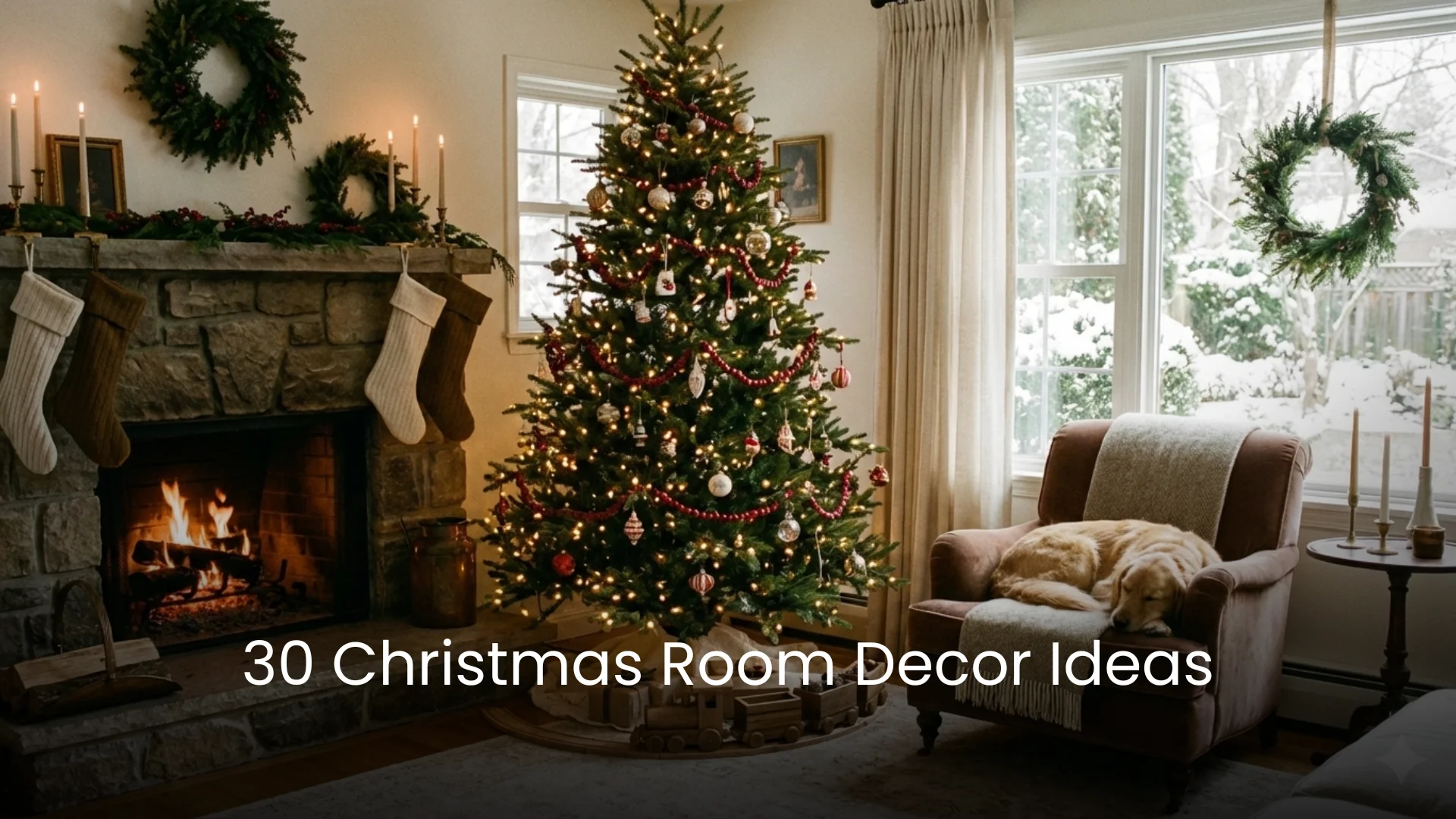30 Christmas Room Decor Ideas for a Cozy, Lived-In Home