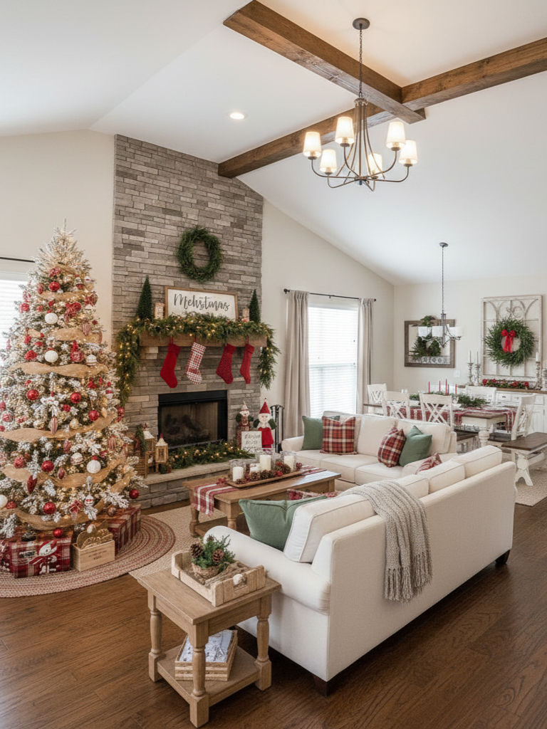 30.How to Create a Cohesive Christmas Room Decor Theme