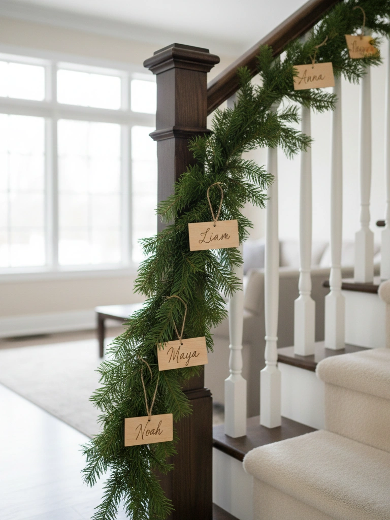 36. Personalized Name Tags on Garland