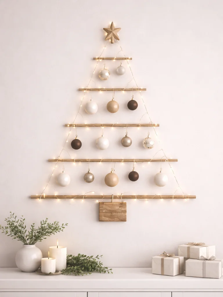 4. Minimalist Wall Christmas Tree Alternatives
