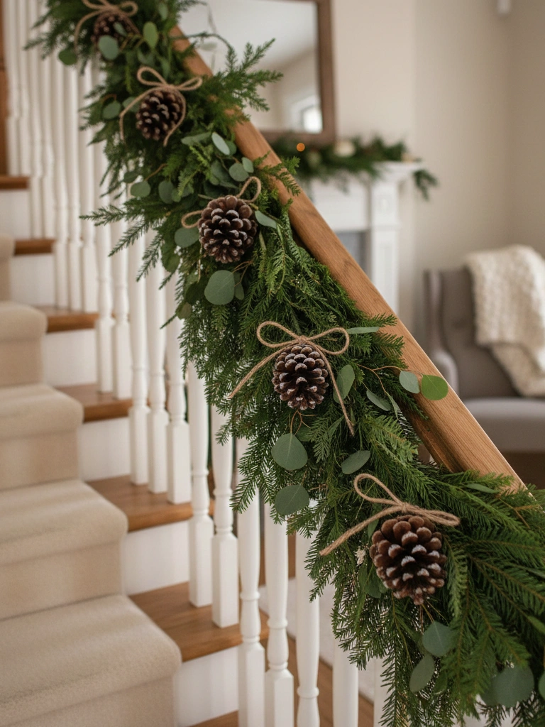 4. Pinecone and Greenery Accent Garland

