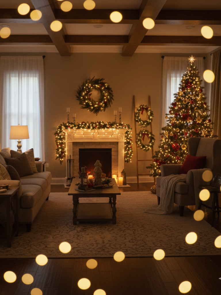 4.Twinkling Fairy Lights for a Festive Glow