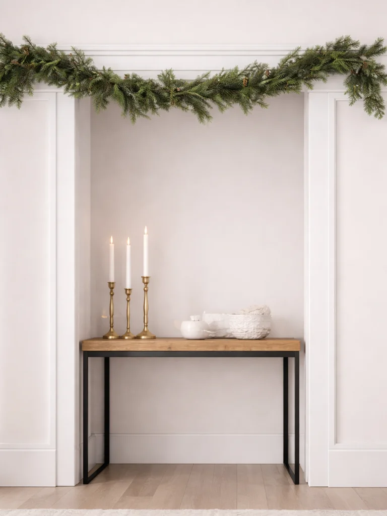 5. Natural Greenery Arrangements Simple Garlands