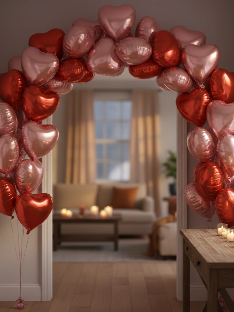 1. Heart Balloon Arch Entryway cheap fast impact