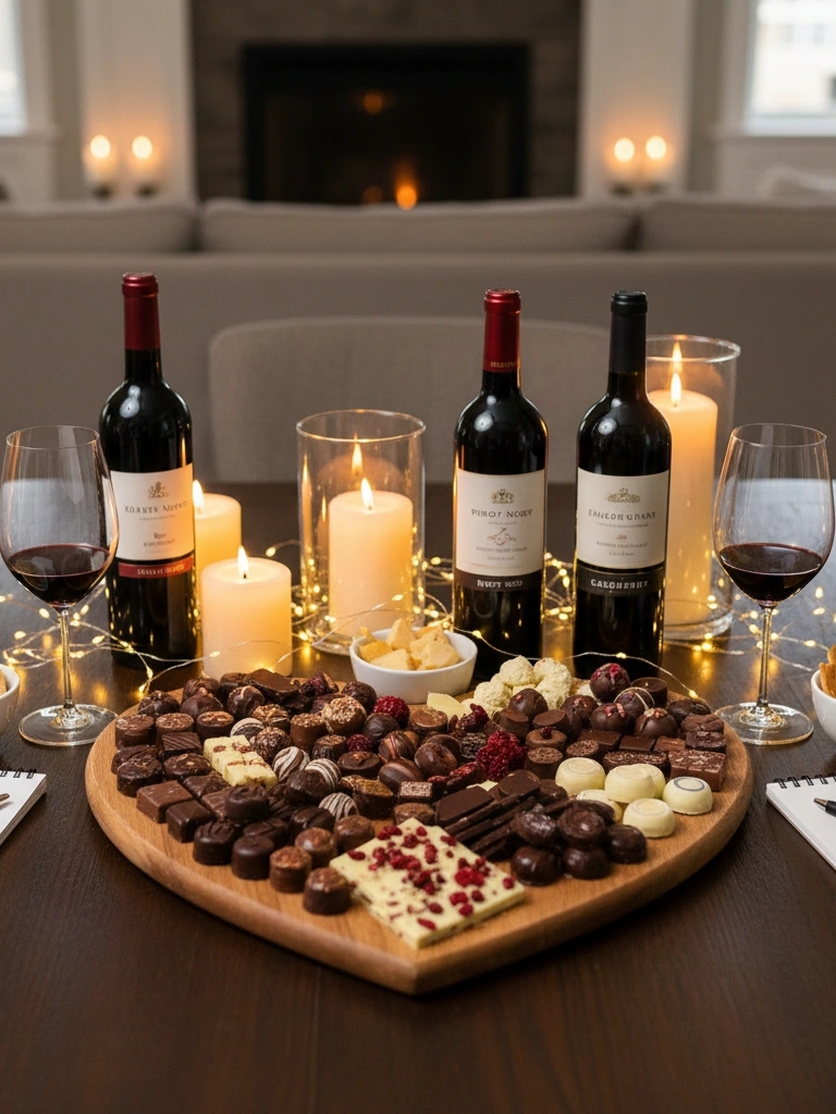 25 Valentine's Day Home Date Ideas for a Perfect Night In 10 10. At Home Wine or Chocolate Tasting