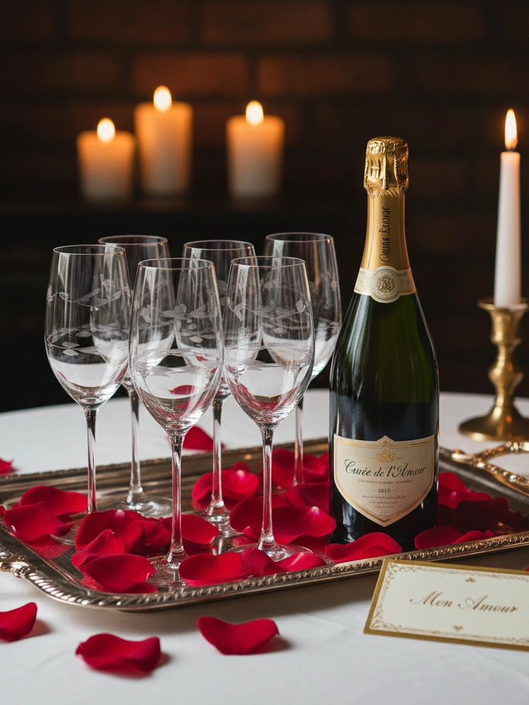 10. Champagne Flute Display Styling