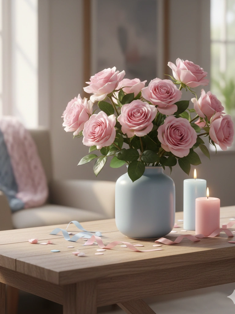 10. Soft Blue and Pink Color Scheme