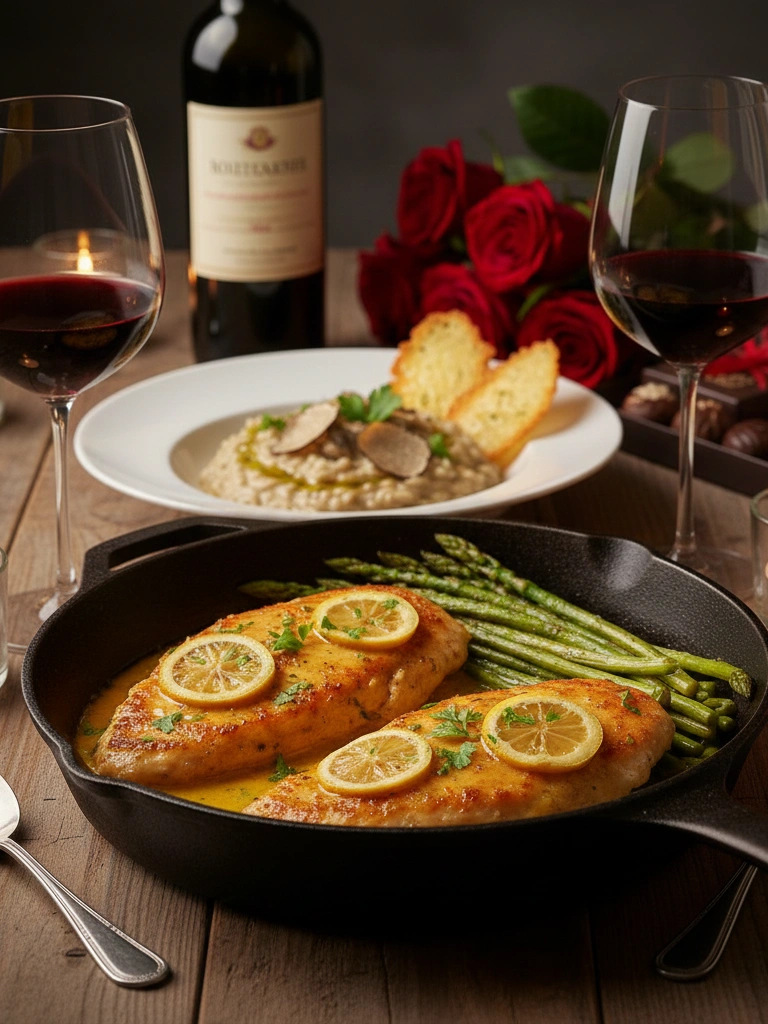 12. 30 min Skillet Chicken Piccata Lemon Caper Sauce