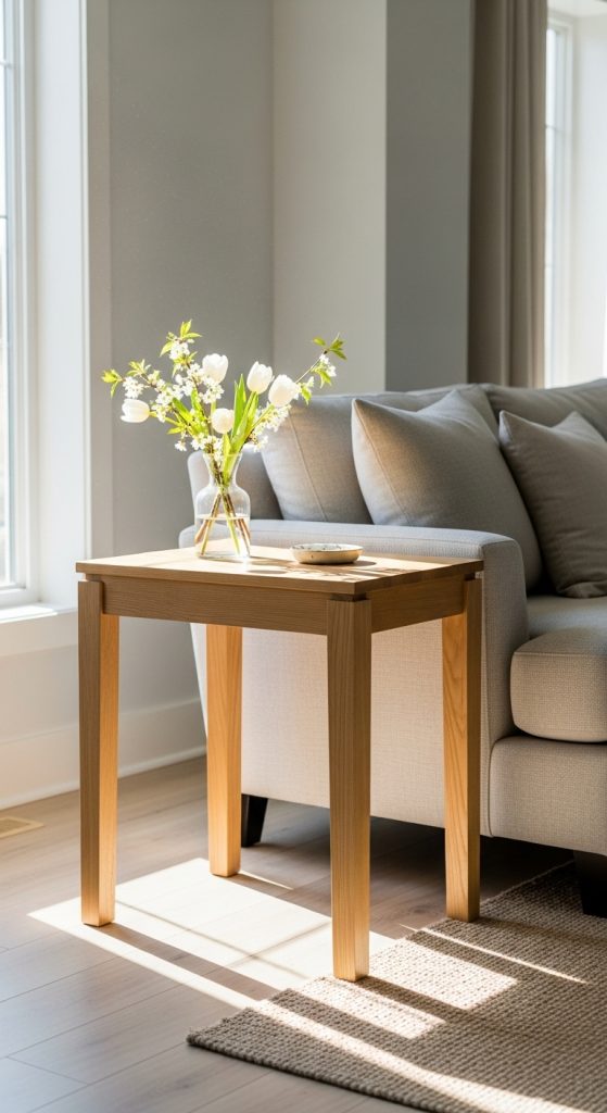 12. Light Wood Accent Furniture