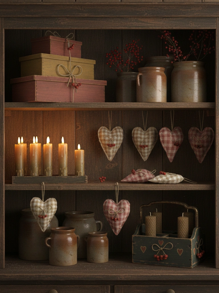12. Primitive Cupboard Valentine Vignette