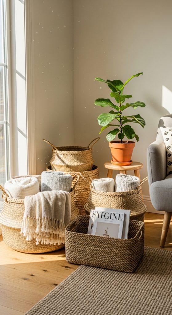 13. Decorative Baskets for Storage