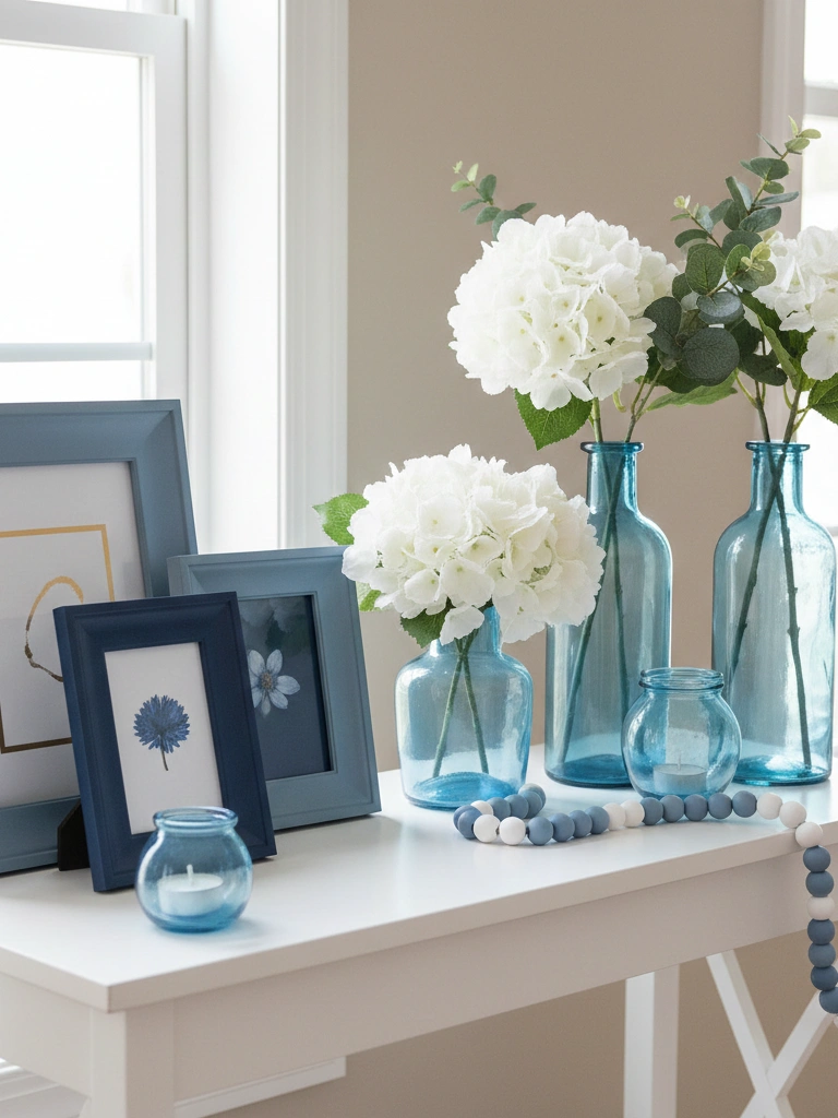 13. Dollar Store Blue Decor Hacks