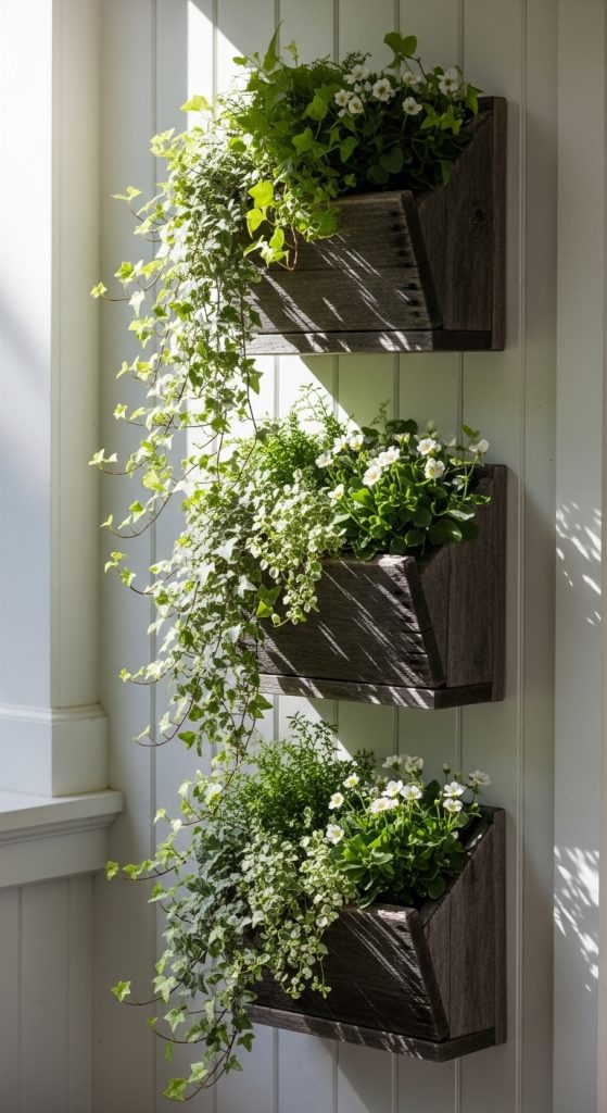 13. Wall-Mounted Planters