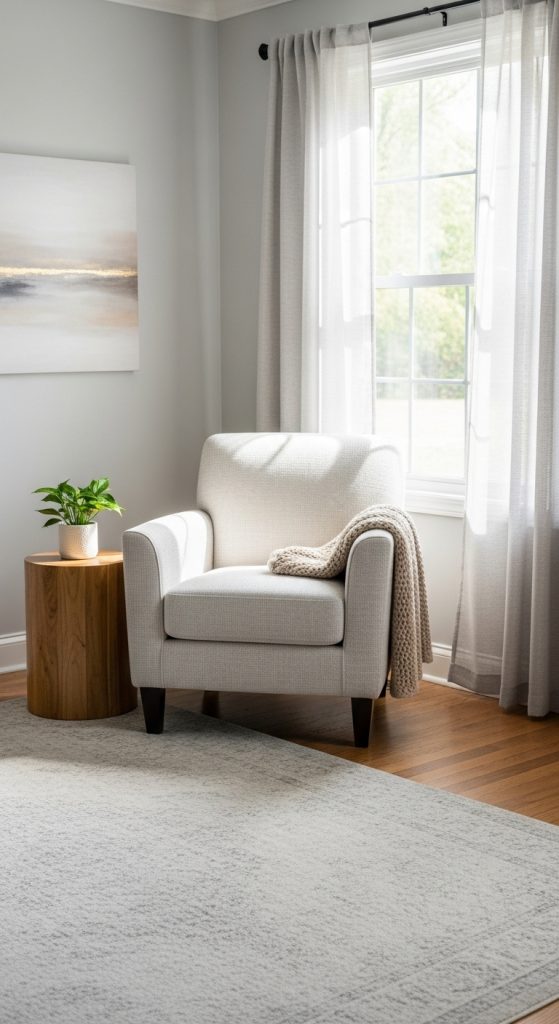 14. Accent Chairs in Soft Fabrics