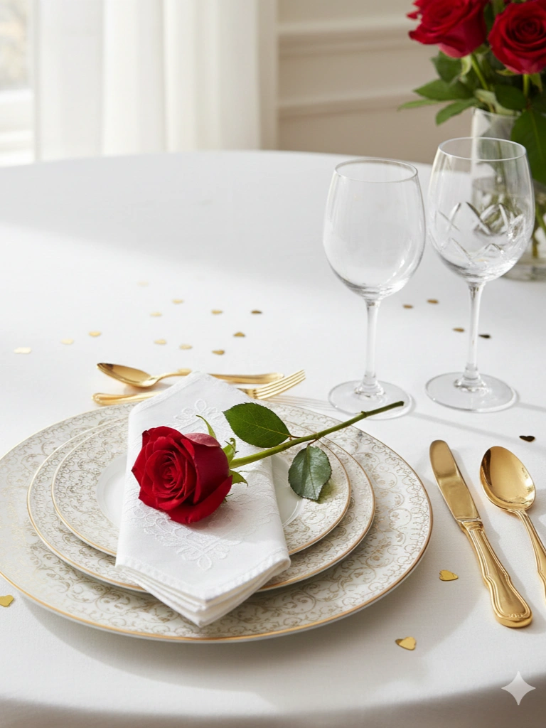 14. Fine China and Linen Setting