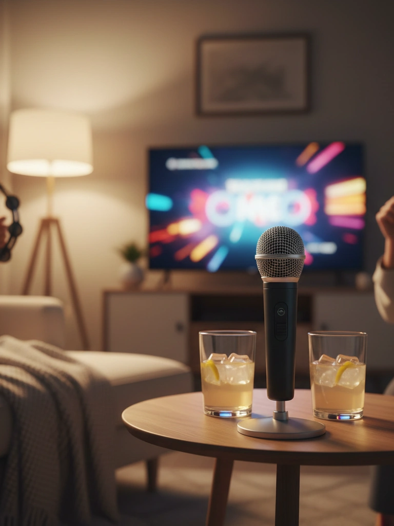 27 At Home Valentines Day Ideas For Him That Feel Thoughtful, Cozy, and Real 14 14. Karaoke night at home