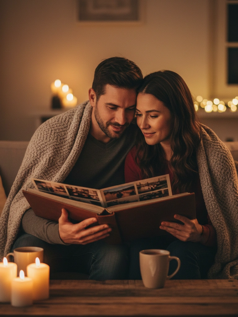 25 Valentine's Day Home Date Ideas for a Perfect Night In 14 14. Photo Album or Memory Night