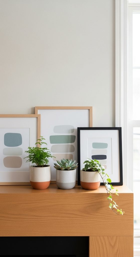 15. Minimal Mantel Styling