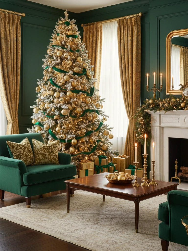 16. Emerald Green and Gold Classic Luxury Palette