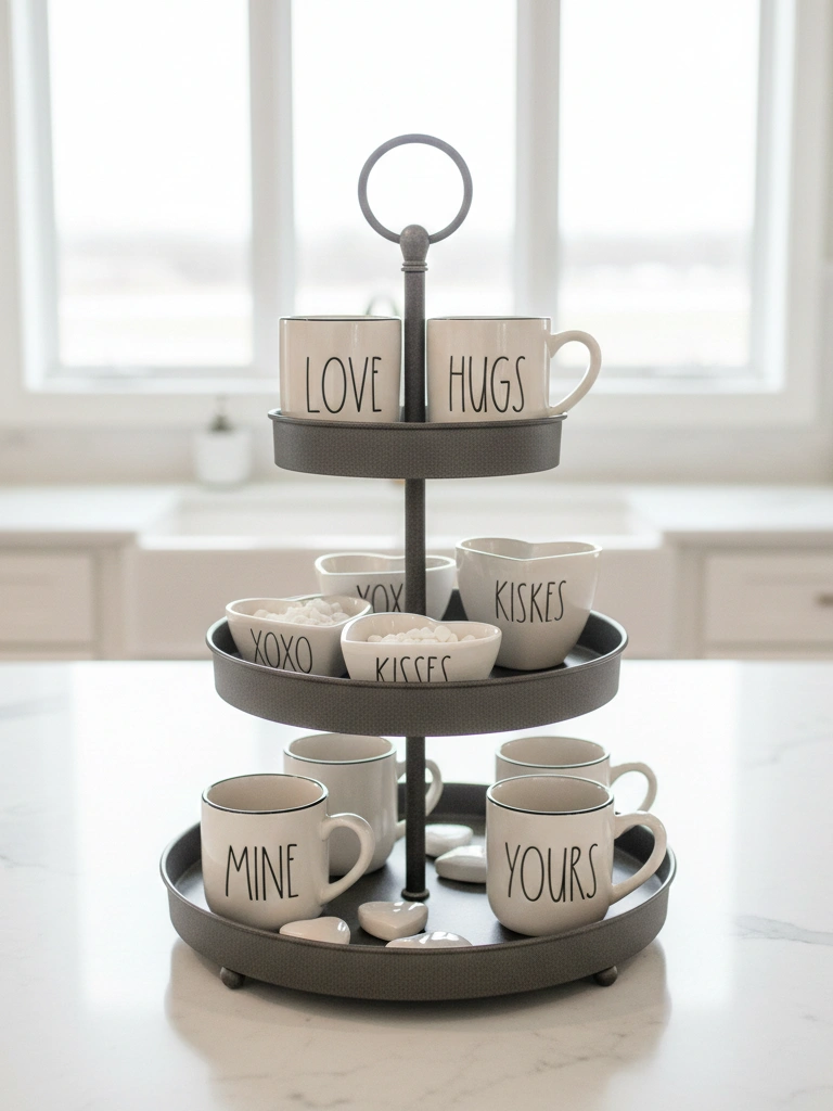 16. Rae Dunn Inspired Valentine Tray