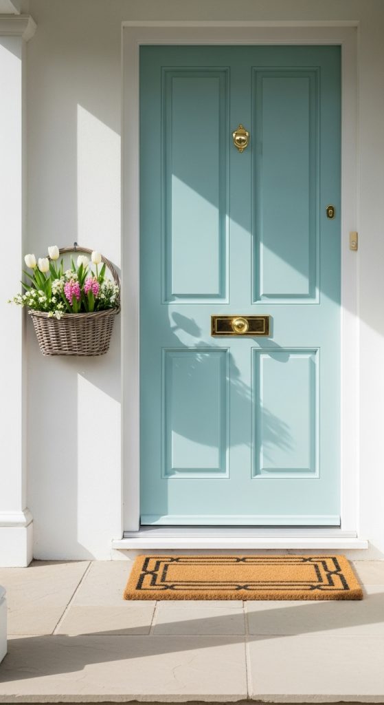 16. Soft Color Painted Front Door
