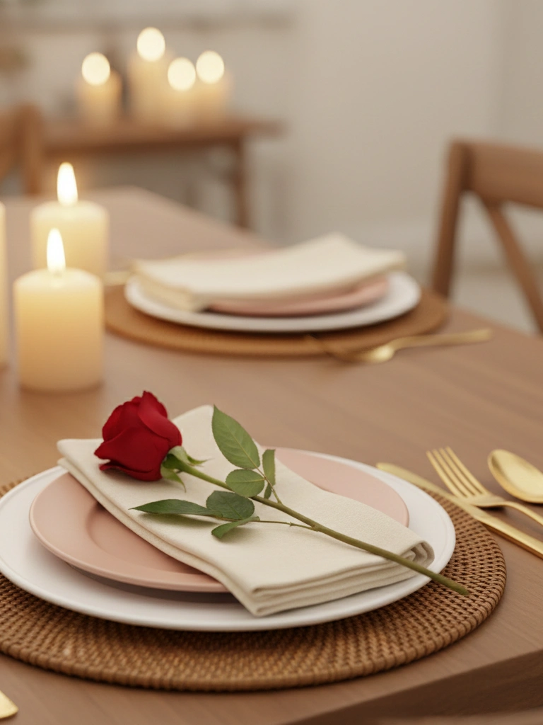 16. The Valentines Day Layered Plate Trick That Looks Designer