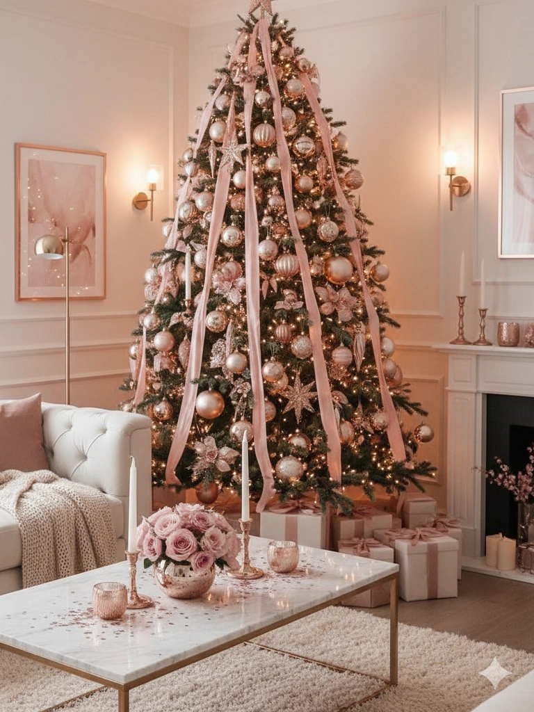 17. Blush Pink and Champagne Modern Glam Theme