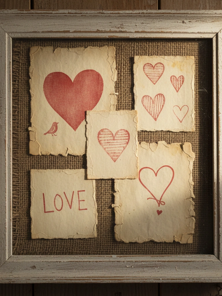 17. Primitive Paper Valentine Cards