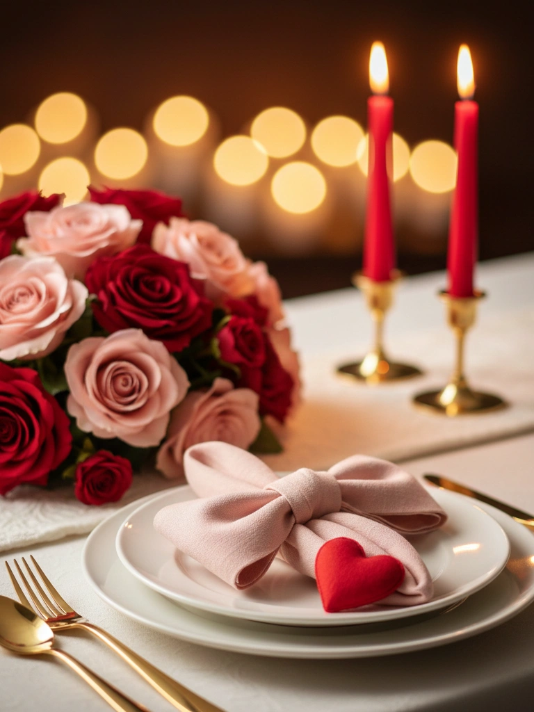 17. Valentines Day Napkins With Bows The Easiest Fancy Upgrade