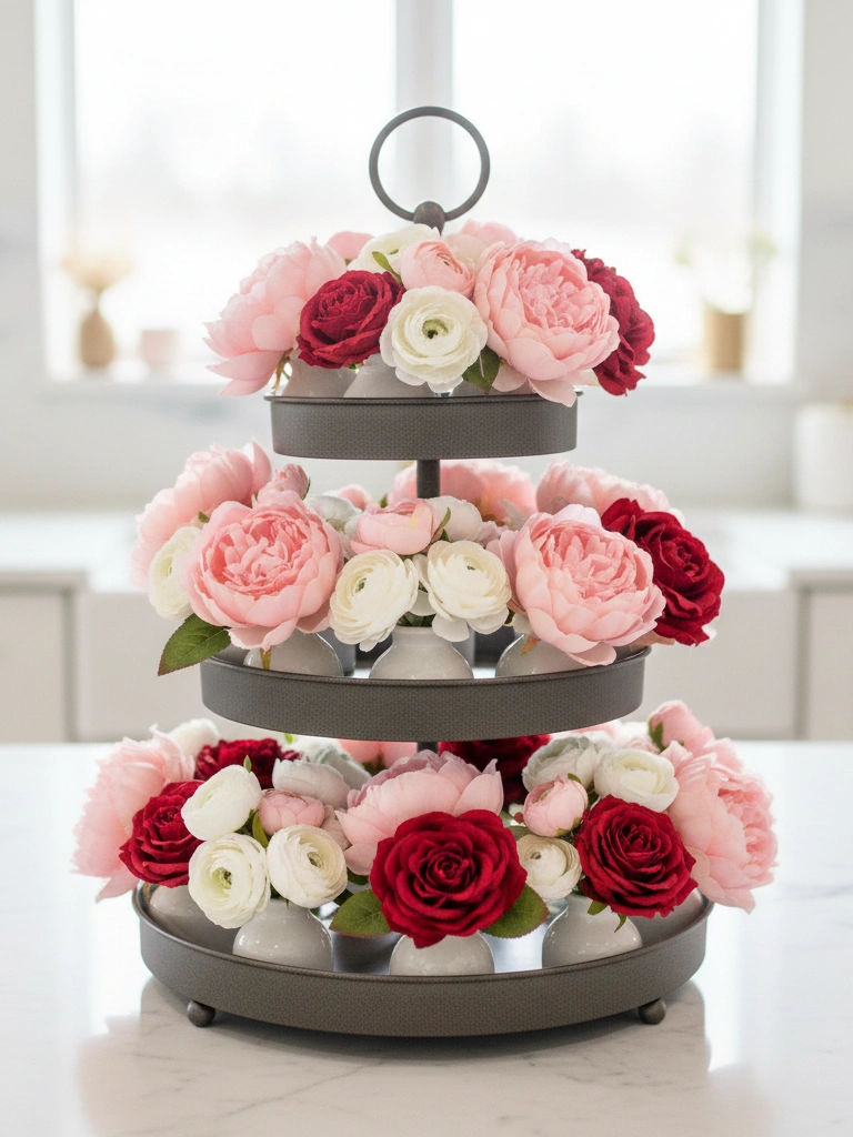 19. Mini Faux Floral Arrangements