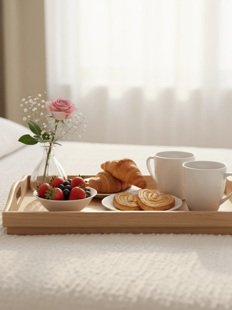 2. Breakfast in Bed Tray simple pretty