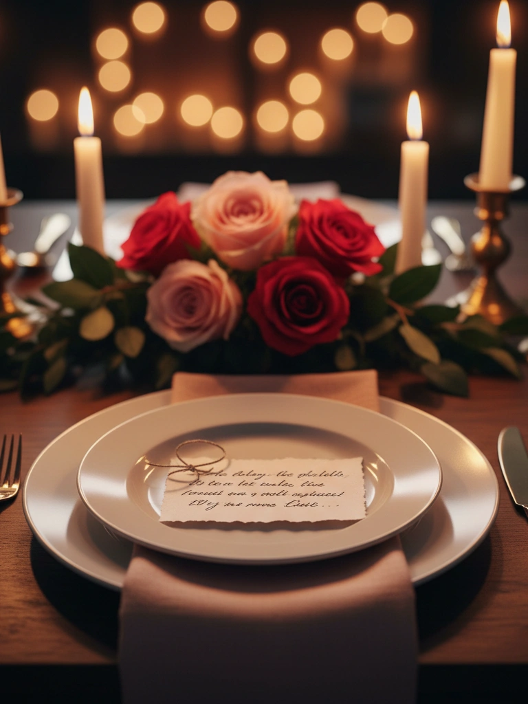 20. Mini Valentines Day Love Notes at Each Seat Cute and Meaningful