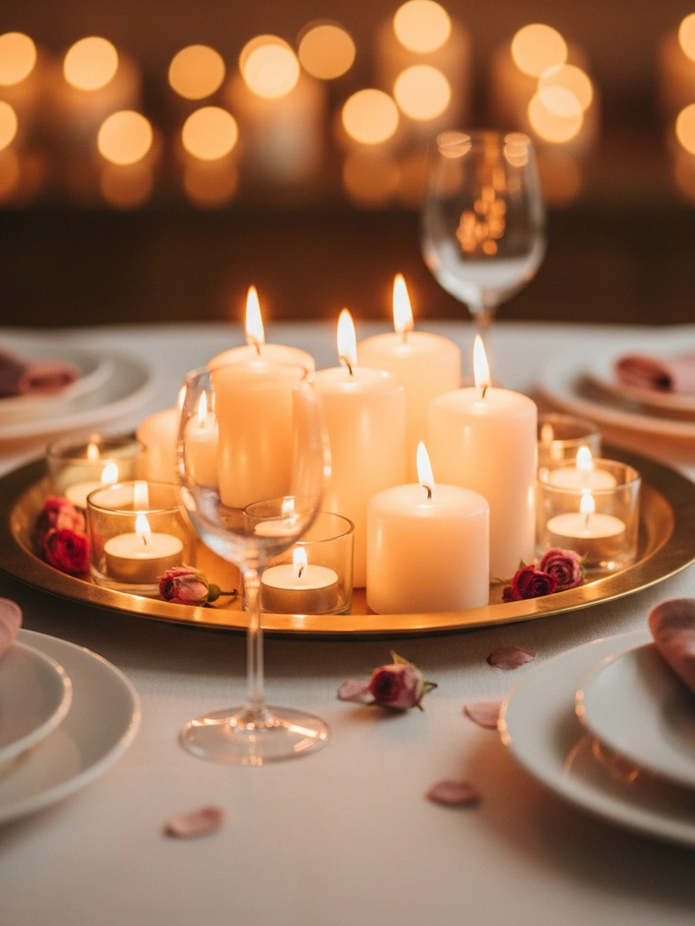 24. A Valentines Day Candle Cluster That Looks Expensive But Isnt