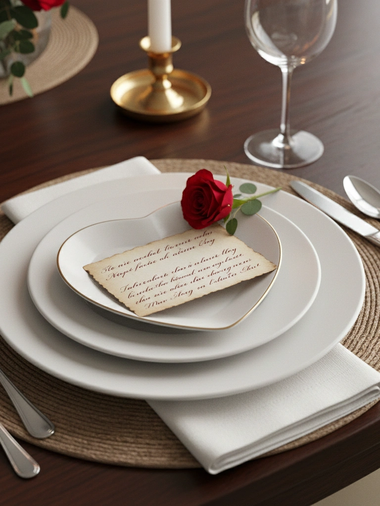 26 Beautiful Valentines Day House Decor Ideas You’ll Love 24 24. Place settings handwritten love notes as name cards