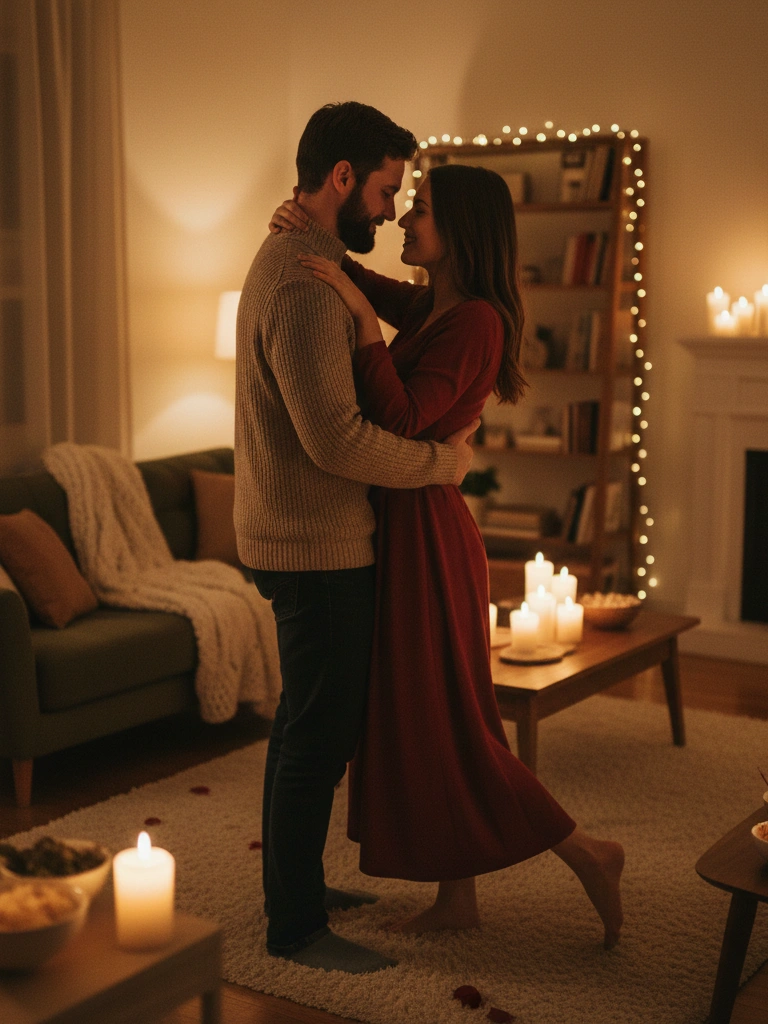 25. Create a Slow Dance Moment in Your Living Room 1
