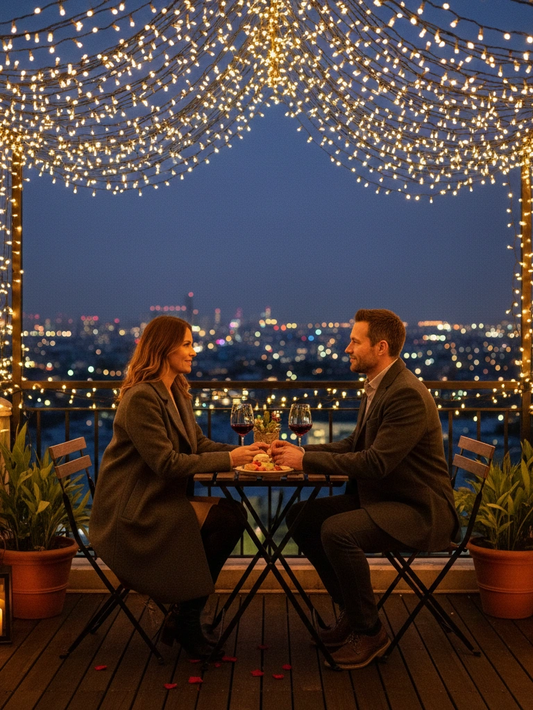25 Valentine's Day Home Date Ideas for a Perfect Night In 25 25. Scenic Balcony or Patio Date