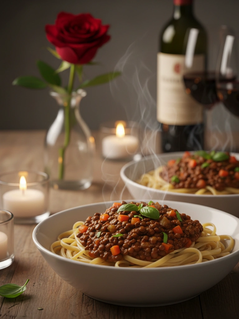 25. Vegan Lentil Bolognese Linguine