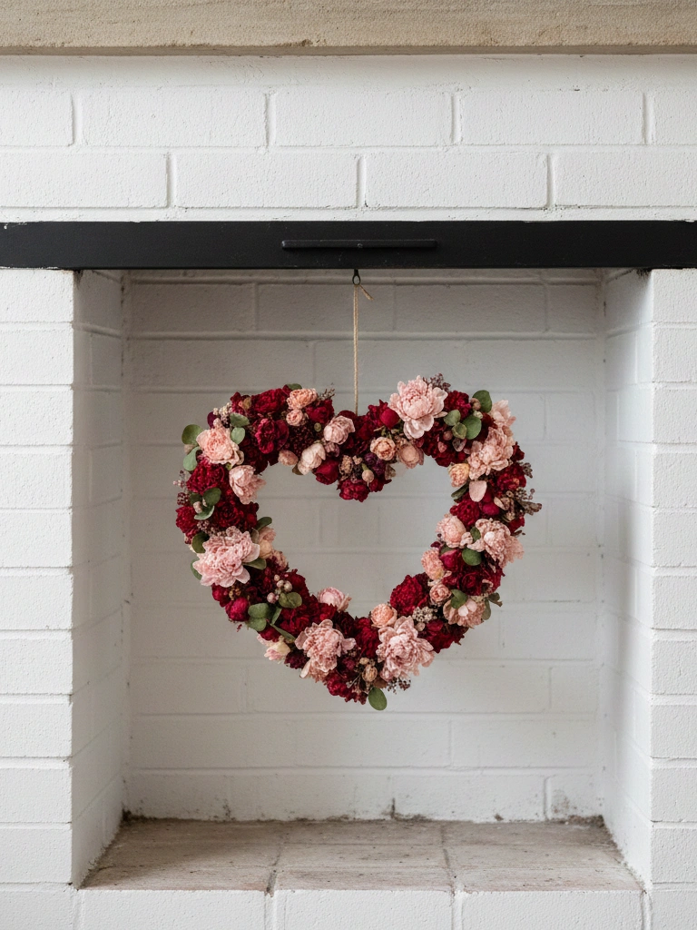 3. Heart Shaped Wreath for the