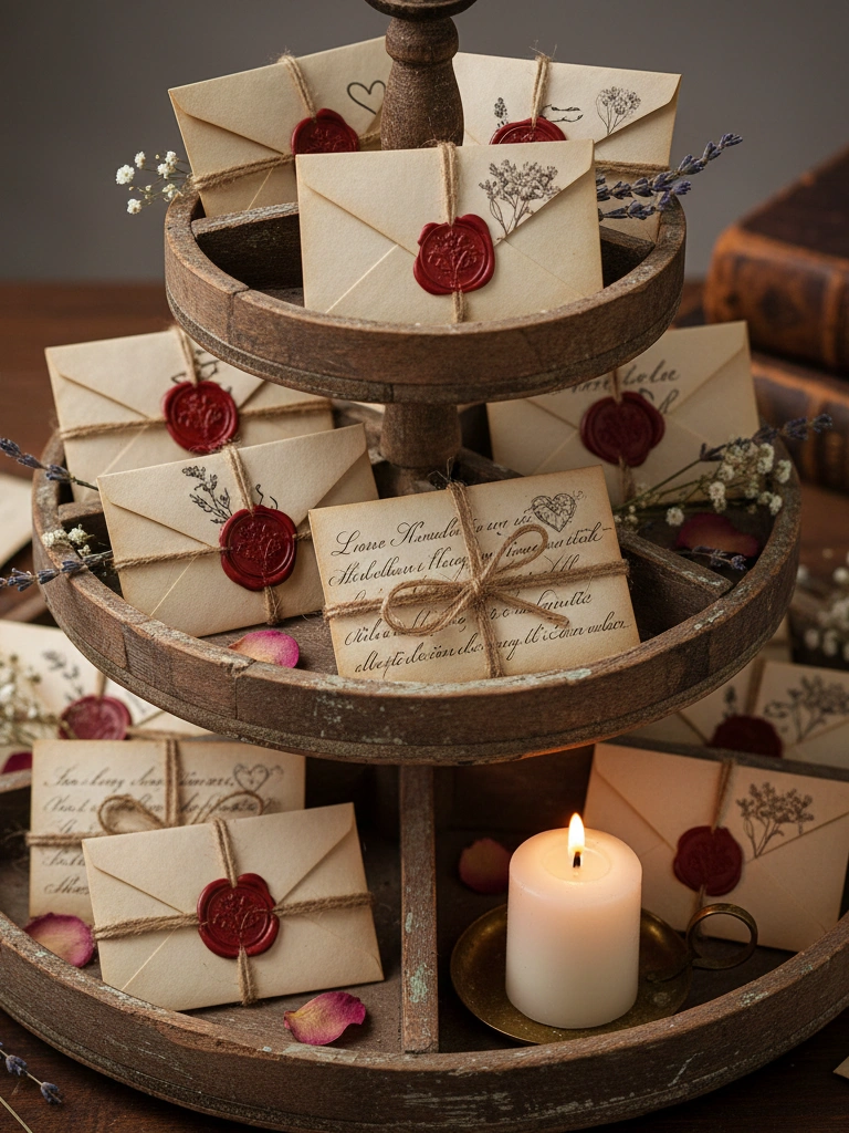3. Love Letter and Envelope Display