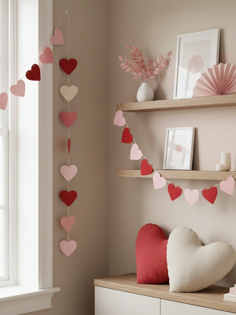 3. Valentine Bunting plus Wall Garlands budget friendly