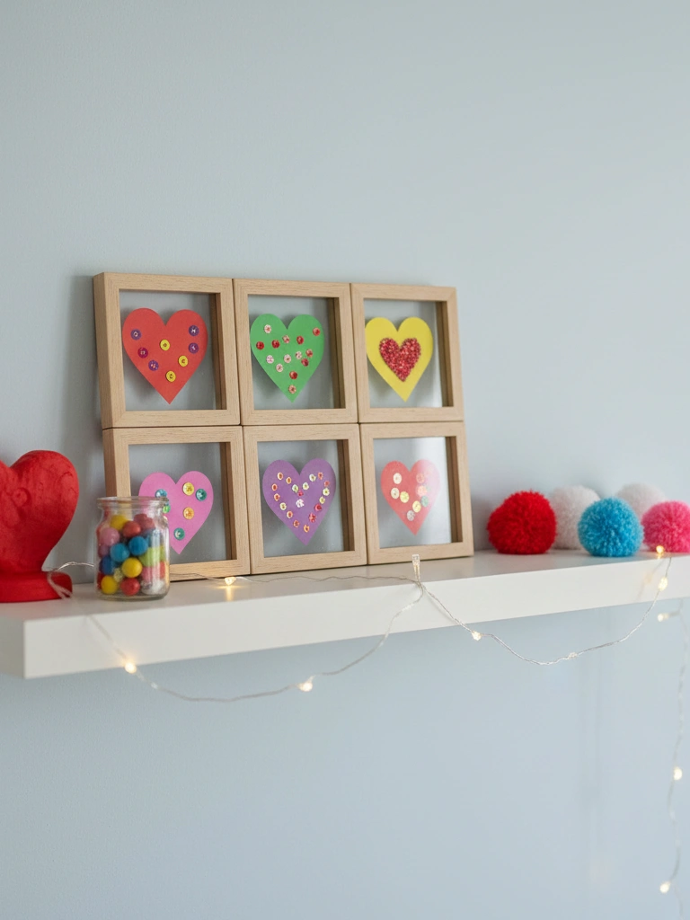 45 Valentines Day Home Decor Ideas for a Calm, Romantic Space 39 39 Kids Craft Display That Still Looks Tidy