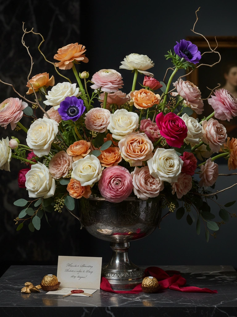 4. Imported Floral Statement Display