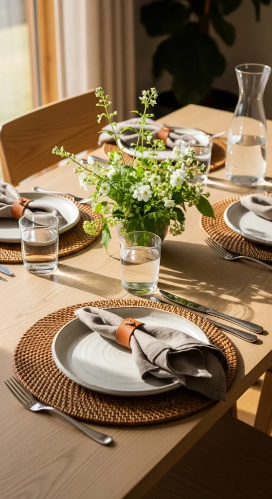 4. Natural Fiber Placemats
