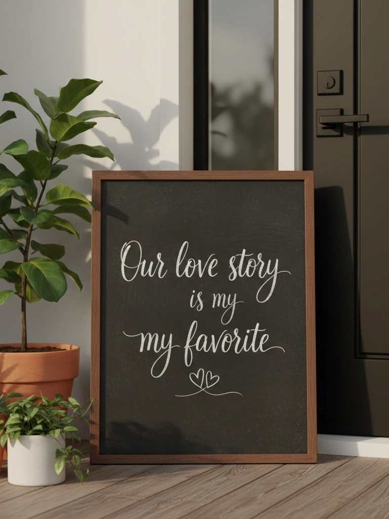 5. Love Quote Chalkboard Door Displays