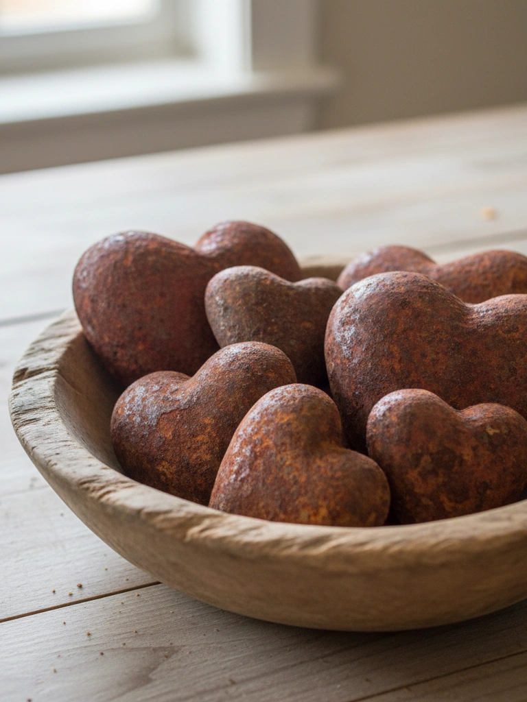 5. Rusty Tin Heart Collection